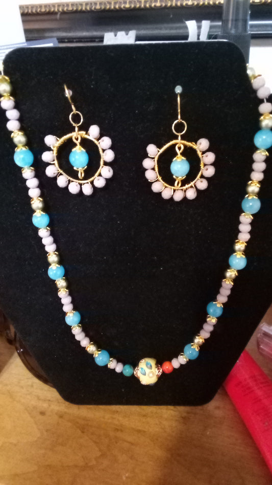 Indonesian Necklace and Earrings