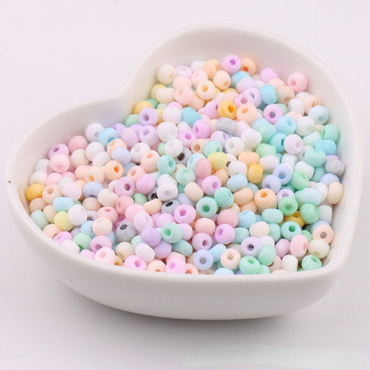 4mm Super Premium Macaron Glass Rice Beads