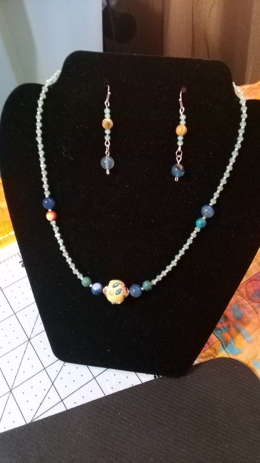 Necklace made with Indonesian bead